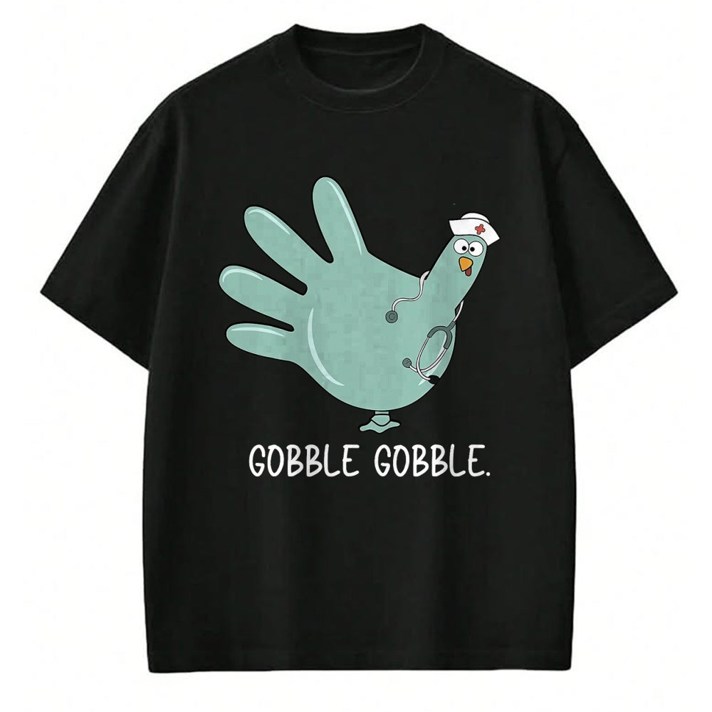 Funny Nurse Shirt, Nurse Unisex T-Shirt/Hoodie/Sweatshirt HLT00 - Turkey Glove Nurse Thanksgiving T-Shirt