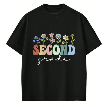Best Student Shirt, Funny Back To School UnisexT-Shirt/Hoodie/Sweatshirt HLT00 - 2nd Grade Wildflower Floral Back to School Teacher Gift T-Shirt