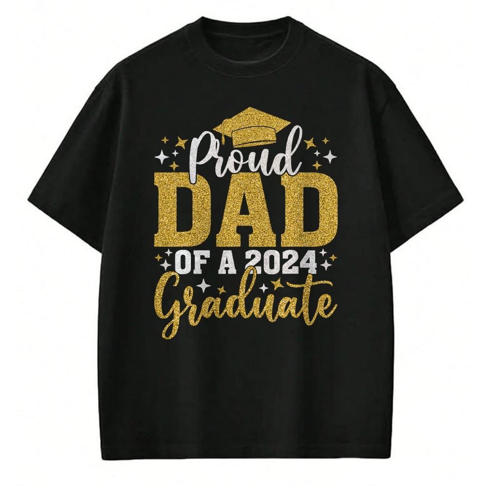 Gift for Dad Shirt, Funny Dad Unisex T-Shirt/Hoodie/Sweatshirt HLT00 – Dad Senior 2024 Proud Dad Of A Class Of 2024 Graduate T-Shirt