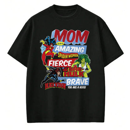 Gift for Mom Shirt, Funny Mom Unisex T-Shirt/Hoodie/Sweatshirt HLT00 - Marvel Vintage Retro Amazing Mom Graphic T-Shirt T-Shirt