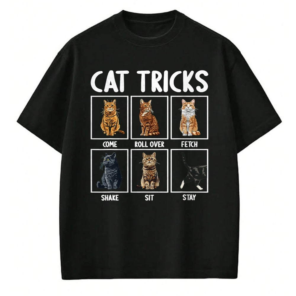 Cat Love Shirt, Funny Cat Lover Gift UnisexT-Shirt/Hoodie/Sweatshirt HLT00 - Cats Funny Cat Tricks T-Shirt, Small, Black