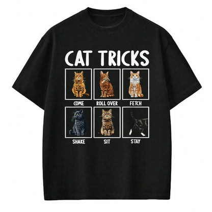 Cat Love Shirt, Funny Cat Lover Gift UnisexT-Shirt/Hoodie/Sweatshirt HLT00 - Cats Funny Cat Tricks T-Shirt, Small, Black