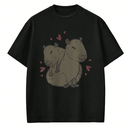 Cute Capybara Shirt, Funny Capybara Unisex T-Shirt/Hoodie/Sweatshirt HLT00 - Cute Capybara Long Sleeve T-Shirt