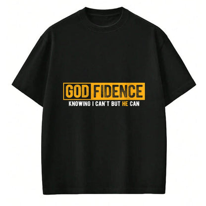 Christian Tee, Christian Faith Unisex T-Shirt/Hoodie/Sweatshirt HLT00 - Knowing I Can_t But He Can Christian Religious Jesus T-Shirt (1)