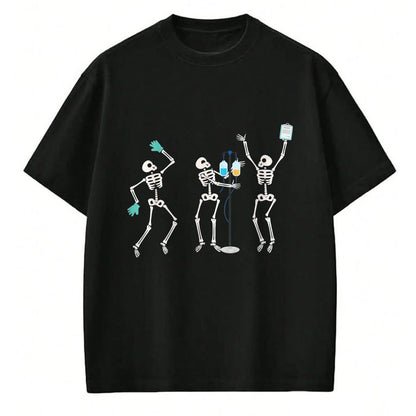 Best Doctor Shirt, Funny Doctor UnisexT-Shirt/Hoodie/Sweatshirt HLT00 - Medical Skeleton Dance Funny Healthcare Halloween Doctor Tee T-Shirt, Women, Black, X-Large