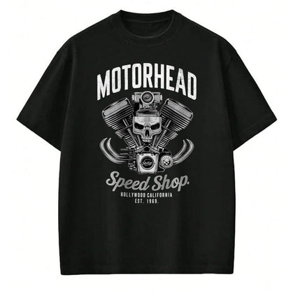 Best Mechanic Life Shirt, Funny Mechanic UnisexT-Shirt/Hoodie/Sweatshirt HLT00 - Skeleton Motor Head Speed Shop Hot Rod Mechanic Car Lover T-Shirt
