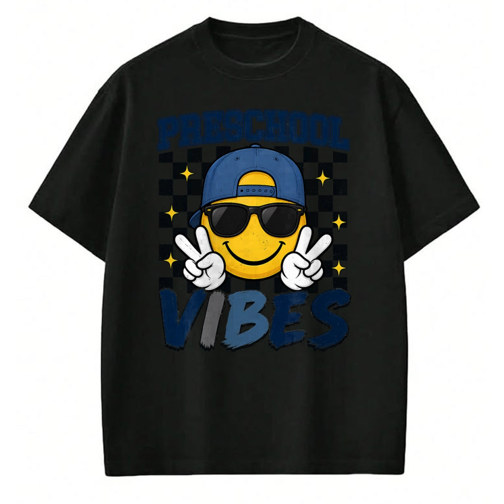 Best Student Shirt, Funny Back To School UnisexT-Shirt/Hoodie/Sweatshirt HLT00 - Retro Preschool Vibes Back to School Boys Kids T-Shirt