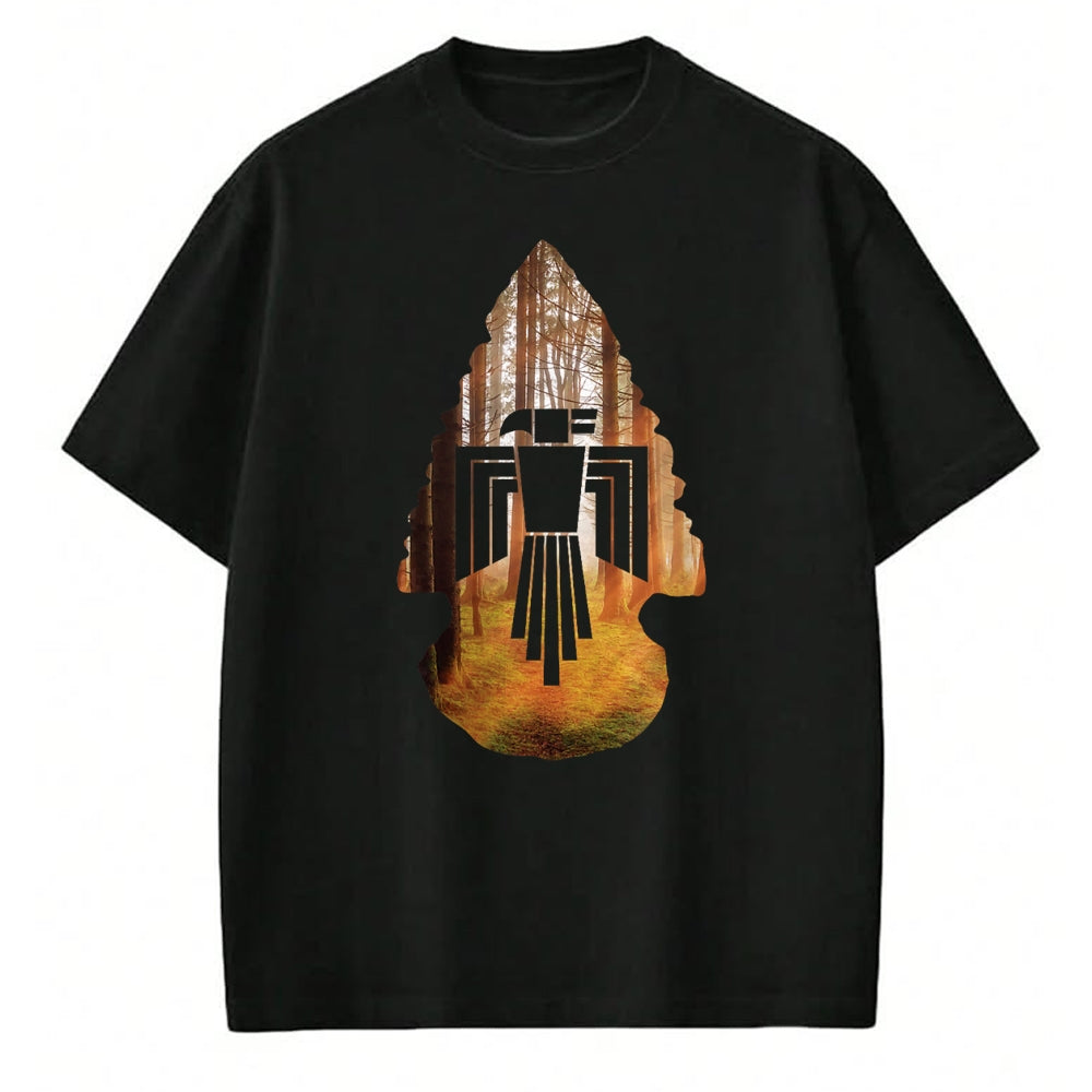 Native American T-Shirts, Vintage Native American Unisex T-Shirt/Hoodie/Sweatshirt HLT00 - Native Arrowhead Eagle American T
