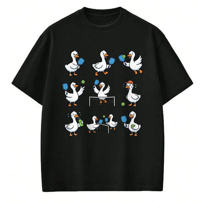 Funny Pickleball Shirt, Pickleball Lover Unisex T-Shirt/Hoodie/Sweatshirt HLT00 - Goose Playing Pickleball Player Paddle Ball Pickleball Lover T-Shirt