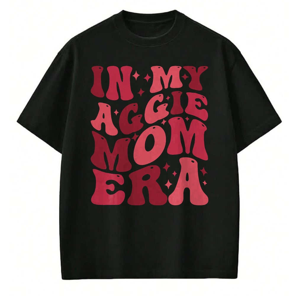 Gift for Mom Shirt, Funny Mom Unisex T-Shirt/Hoodie/Sweatshirt HLT00 - Retro In My Aggie Mom Era Mother_s Day Aggie Mom Aggie Mama T-Shirt