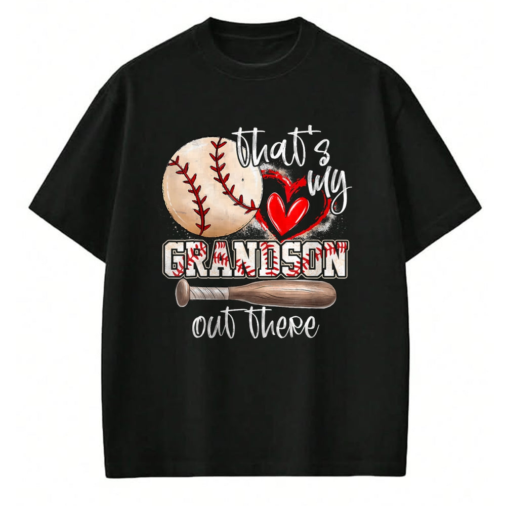 Best Grandma Shirt, Proud Grandma Unisex T-Shirt/Hoodie/Sweatshirt HLT00 - That'S My Grandson Out There Baseball Grandma Mothers Day T-Shirt