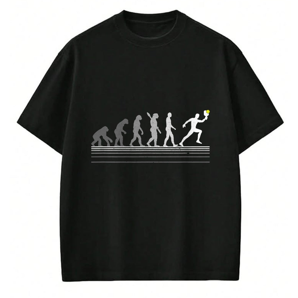 Funny Pickleball Shirt, Pickleball Lover Unisex T-Shirt/Hoodie/Sweatshirt HLT00 - Pickleball Evolution of Man Funny Gift T-Shirt