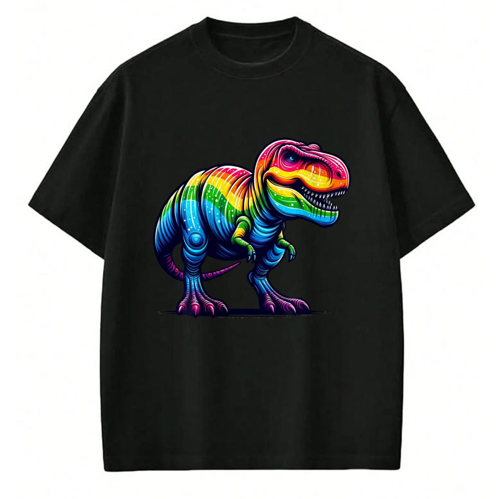 Best Dinosaur Lover Shirt, Funny Dinosaur UnisexT-Shirt/Hoodie/Sweatshirt HLT00 - Rainbow T-Rex Dinosaur Lovers Tyrannosaurus Rex Rainbow T-Shirt
