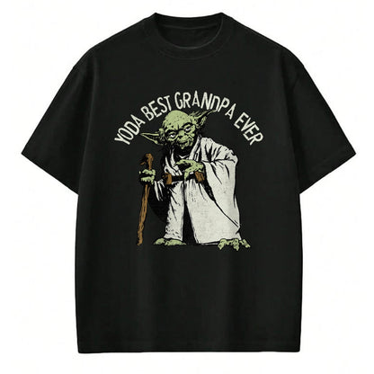 Best Grandpa Shirt, Proud Grandpa Unisex T-Shirt/Hoodie/Sweatshirt HLT00 - Star Wars Yoda Best Grandpa Ever Portrait Disney+ T-Shirt