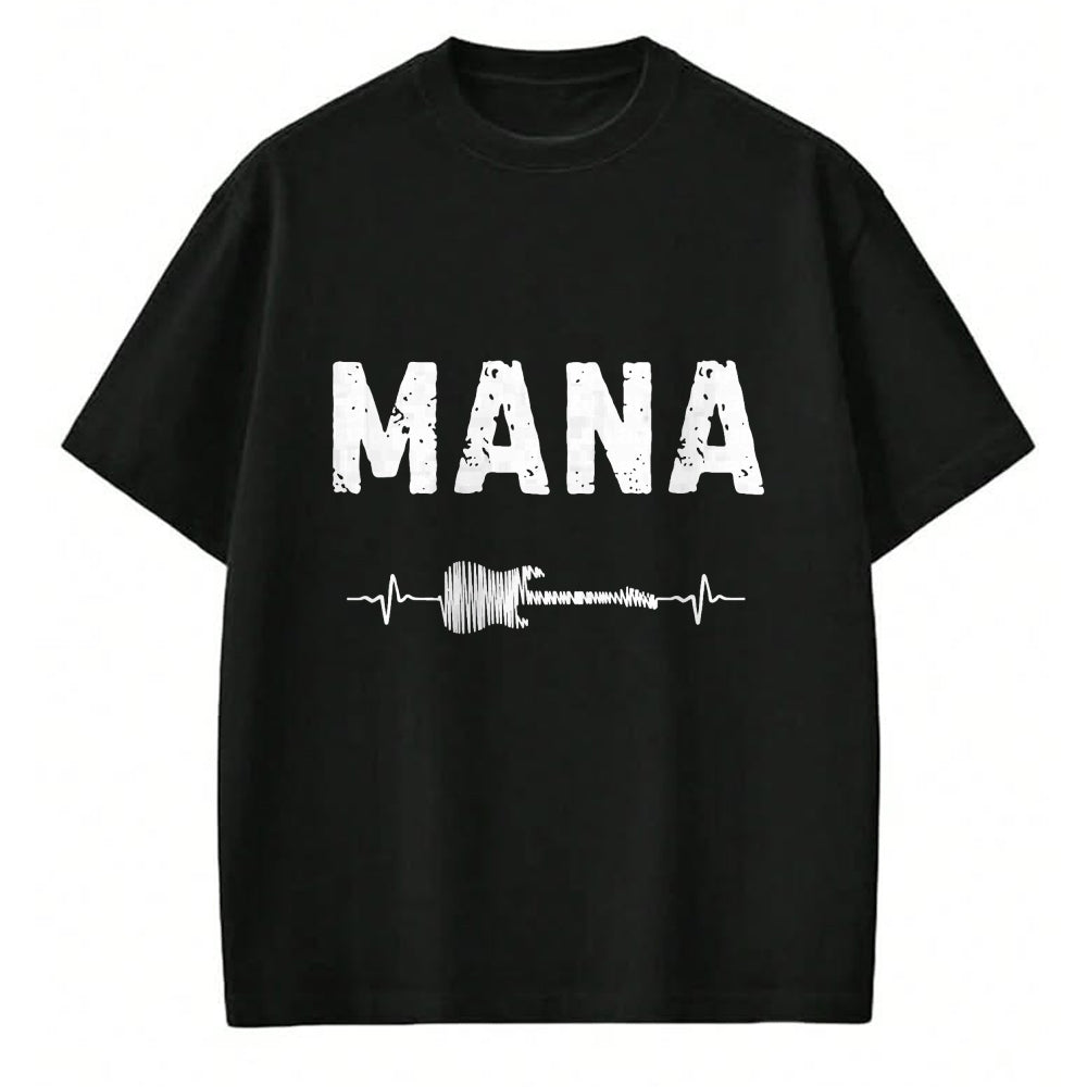 Guitar Lover Shirt, Funny Guitar UnisexT-Shirt/Hoodie/Sweatshirt HLT00 - Mana Guitar Heartbeat Music Guitarist Retro Vintage T-Shirt