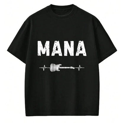 Guitar Lover Shirt, Funny Guitar UnisexT-Shirt/Hoodie/Sweatshirt HLT00 - Mana Guitar Heartbeat Music Guitarist Retro Vintage T-Shirt