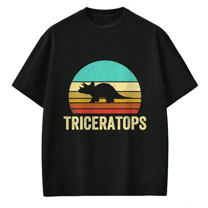 Best Dinosaur Lover Shirt, Funny Dinosaur UnisexT-Shirt/Hoodie/Sweatshirt HLT00 - Vintage Triceratops Shirt Sunset Dinosaur T-Shirt