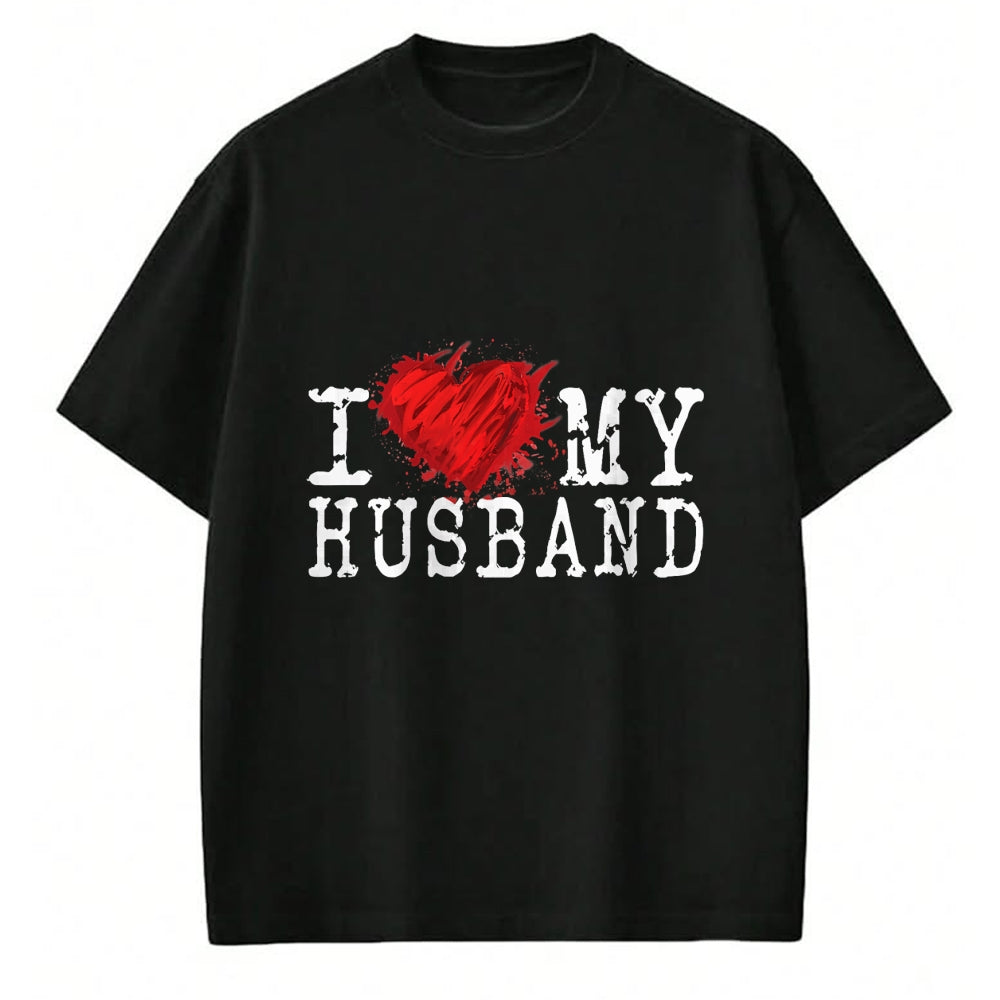 Best Wife Shirt, Wife and Husband Unisex T-Shirt/Hoodie/Sweatshirt HLT00 - I Love My Husband, Awesome Vintage Style Husband Love T-Shirt