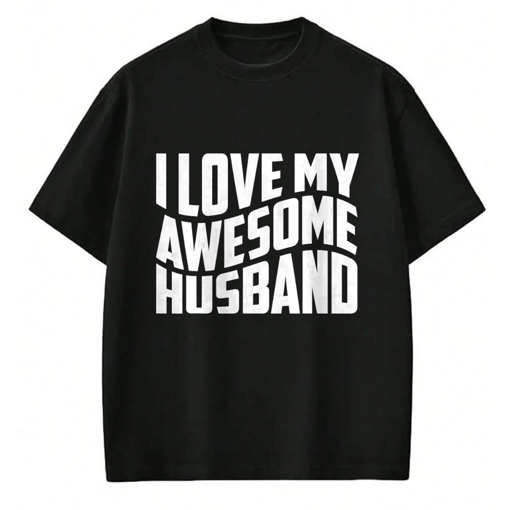 Best Wife Shirt, Wife and Husband Unisex T-Shirt/Hoodie/Sweatshirt HLT00 - I Love My Awesome Husband T-Shirt (2)