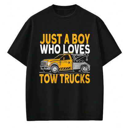 Best Truck Driver Life Shirt, Funny Trucker UnisexT-Shirt/Hoodie/Sweatshirt HLT00 - Just a boy who loves tow trucks tow truck driver T-Shirt