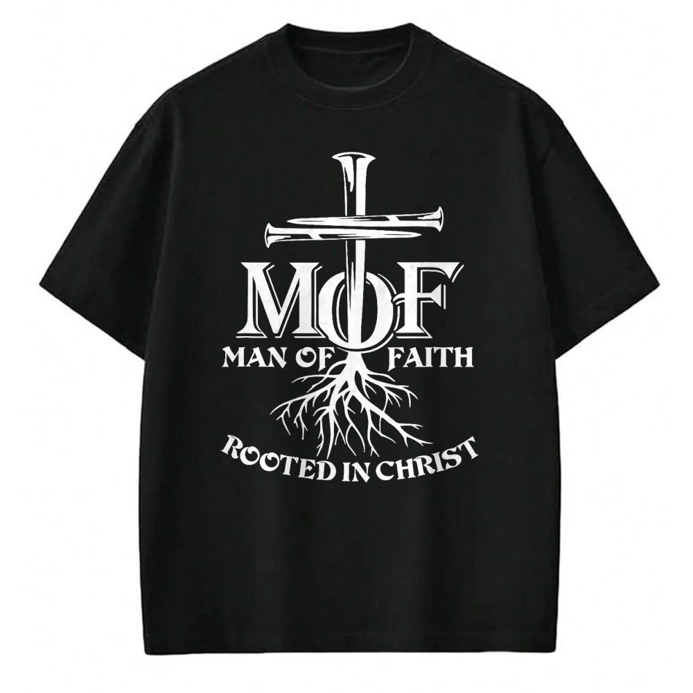 Christian Tee, Christian Faith Unisex T-Shirt/Hoodie/Sweatshirt HLT00 - Man Of Faith Shirt Rooted In Christ T-Shirt