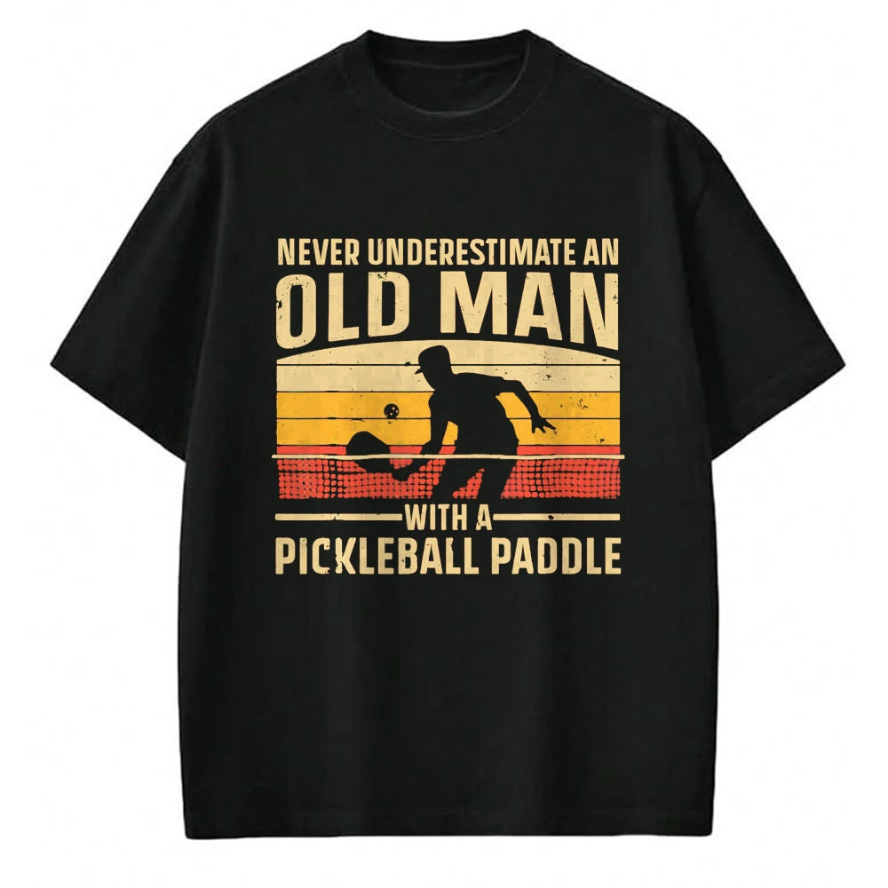 Funny Pickleball Shirt, Pickleball Lover Unisex T-Shirt/Hoodie/Sweatshirt HLT00 - Cool Pickleball Art for Men Grandpa Paddle Pickleball Player T-Shirt, Men, Black, 3X-Large
