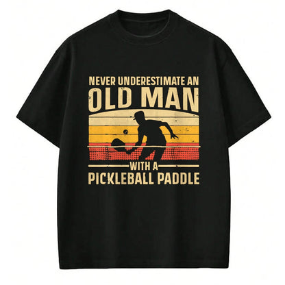Funny Pickleball Shirt, Pickleball Lover Unisex T-Shirt/Hoodie/Sweatshirt HLT00 - Cool Pickleball Art for Men Grandpa Paddle Pickleball Player T-Shirt, Men, Black, 3X-Large