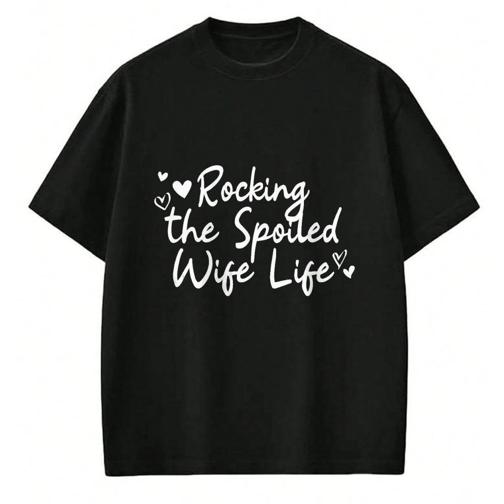Best Wife Shirt, Wife and Husband Unisex T-Shirt/Hoodie/Sweatshirt HLT00 - Gift for wife T shirt, spoiled wife   Fiancee Rocking The Spoiled Wife Life Spoiled Wife Tank Top