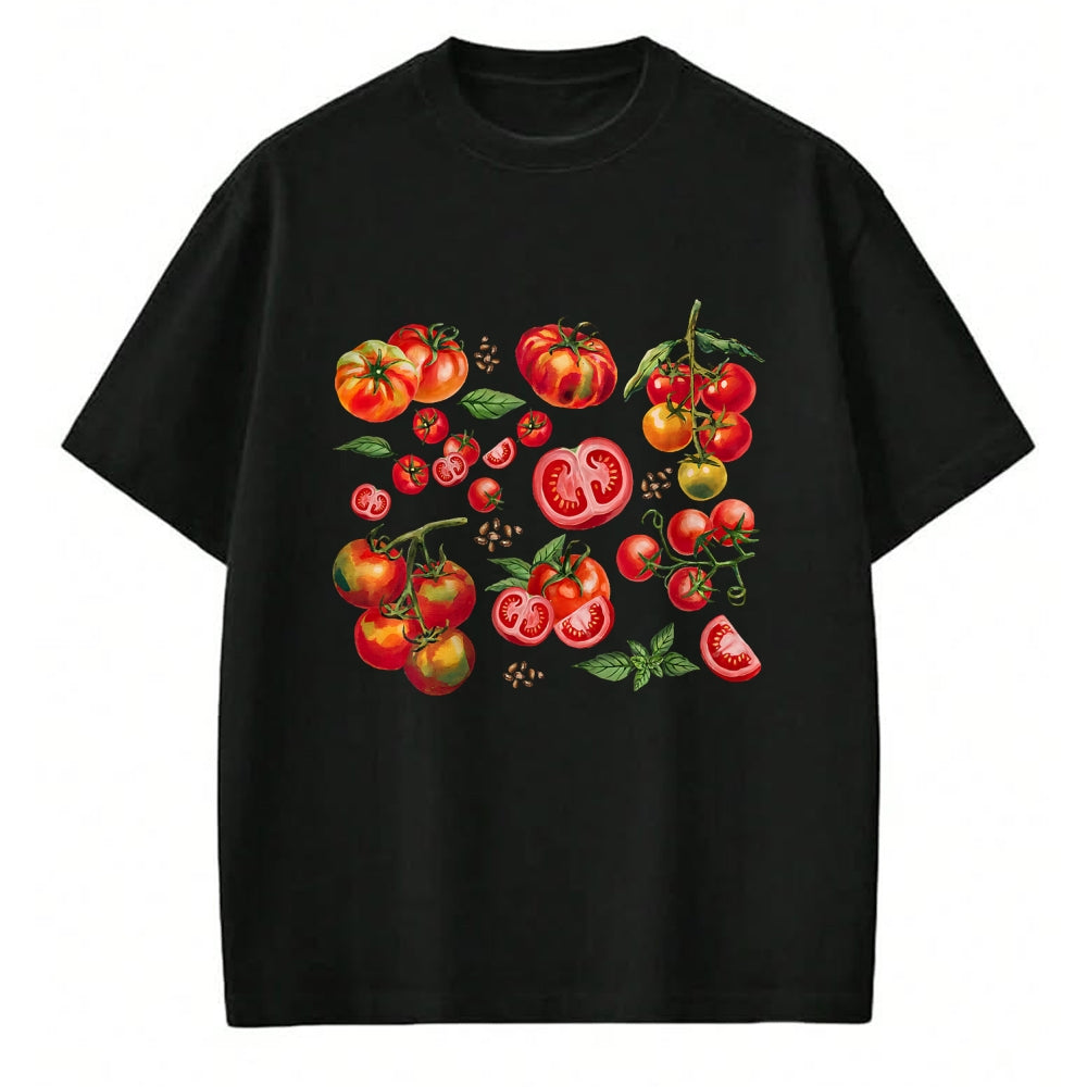 Best Farmer Life Shirt, Funny Farmer UnisexT-Shirt/Hoodie/Sweatshirt HLT00 - Tomato Season Vegetable Gardener Tomatoes Watercolor Summer T-Shirt