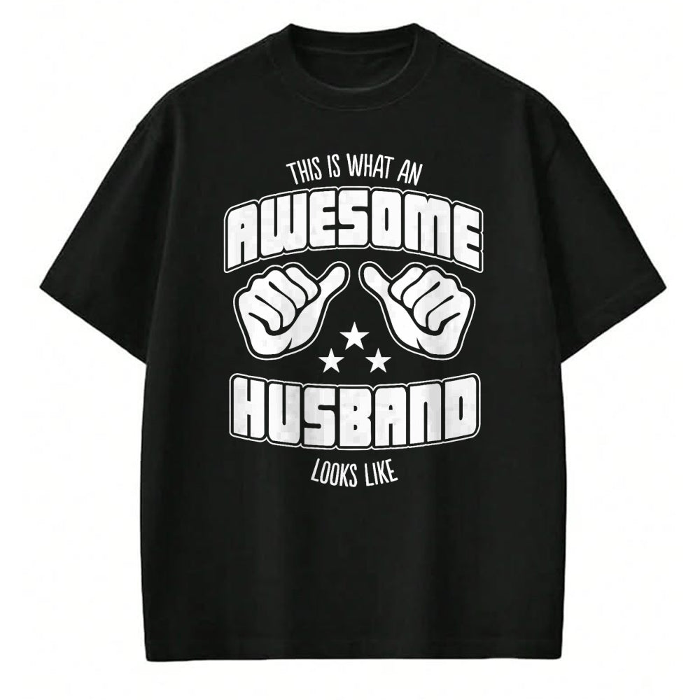 Best Wife Shirt, Wife and Husband Unisex T-Shirt/Hoodie/Sweatshirt HLT00 - This is What an Awesome Husband Looks Like T-Shirt Men Tee
