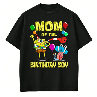 Gift for Mom Shirt, Funny Mom Unisex T-Shirt/Hoodie/Sweatshirt HLT00 - Mademark x SpongeBob SquarePants - SpongeBob Mommy of the Birthday Boy Theme Party T-Shirt