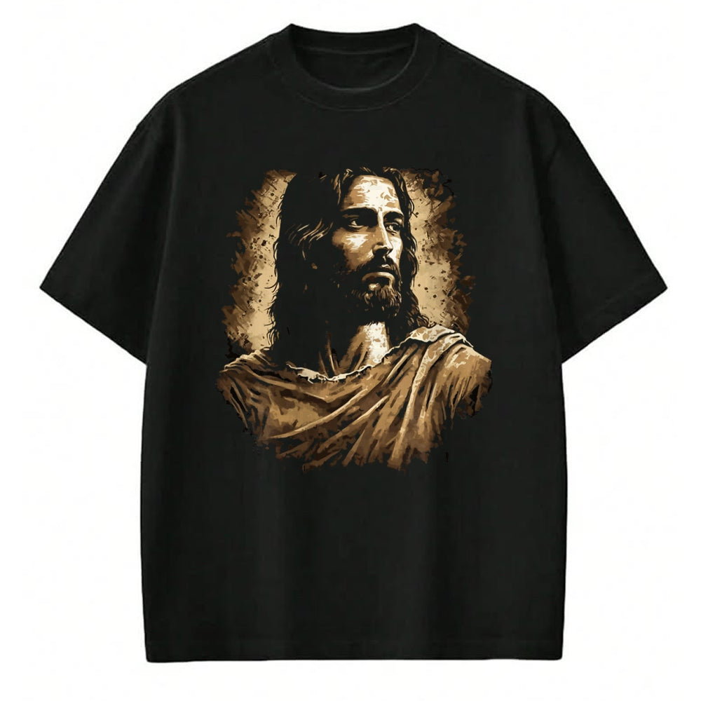 Christian Tee, Christian Faith Unisex T-Shirt/Hoodie/Sweatshirt HLT00 - Jesus Christ Portrait T-Shirt