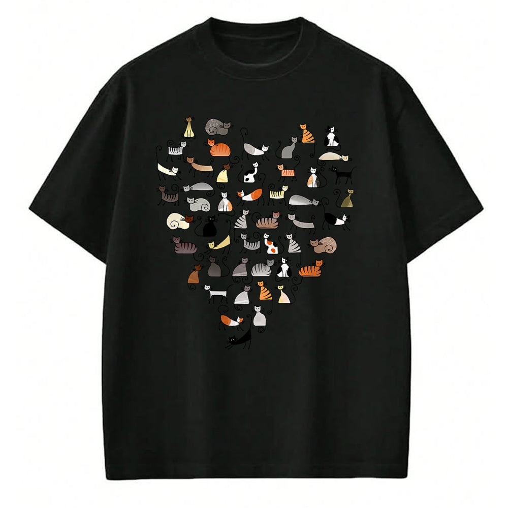 Cat Love Shirt, Funny Cat Lover Gift UnisexT-Shirt/Hoodie/Sweatshirt HLT00 - 50 Cats Fifty Multicolor Cats women_s T-Shirt