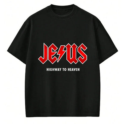 Christian Tee, Christian Faith Unisex T-Shirt/Hoodie/Sweatshirt HLT00 - Jesus - Highway to Heaven - Hard Rocker & Devout Christian T-Shirt