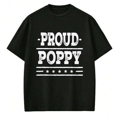 Gift for Dad Shirt, Funny Dad Unisex T-Shirt/Hoodie/Sweatshirt HLT00 – Mens Proud Poppy Grandpa T-shirt Fathers Day Gift Tee