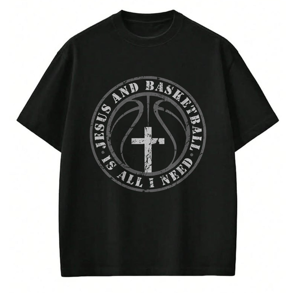 Christian Tee, Christian Faith Unisex T-Shirt/Hoodie/Sweatshirt HLT00 -  Basketball and Jesus Christian Faith Love Basketball & Jesus T-Shirt