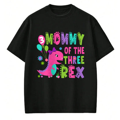 Best Dinosaur Lover Shirt, Funny Dinosaur UnisexT-Shirt/Hoodie/Sweatshirt HLT00 - Mommy of The Three Rex Dinosaur T-Rex 3rd Birthday Boy T-Shirt