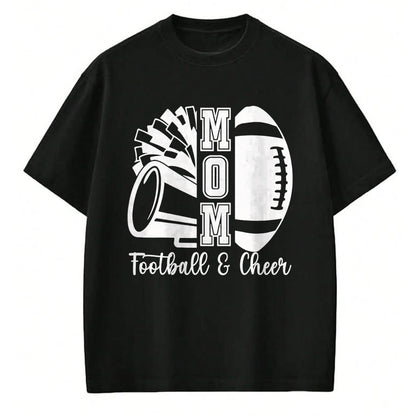 Gift for Mom Shirt, Funny Mom Unisex T-Shirt/Hoodie/Sweatshirt HLT00 - Mom Of Both Proud Football And Cheer Mom T-Shirt