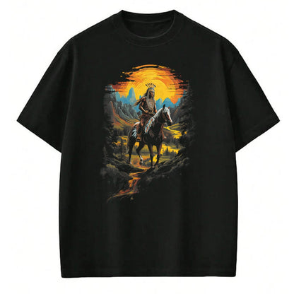 Native American T-Shirts, Vintage Native American Unisex T-Shirt/Hoodie/Sweatshirt HLT00 - Native American Heritage Chief