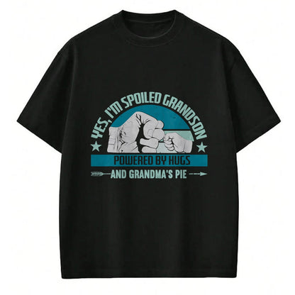 Best Grandma Shirt, Proud Grandma Unisex T-Shirt/Hoodie/Sweatshirt HLT00 - Favorite Spoiled Grandson T-Shirt