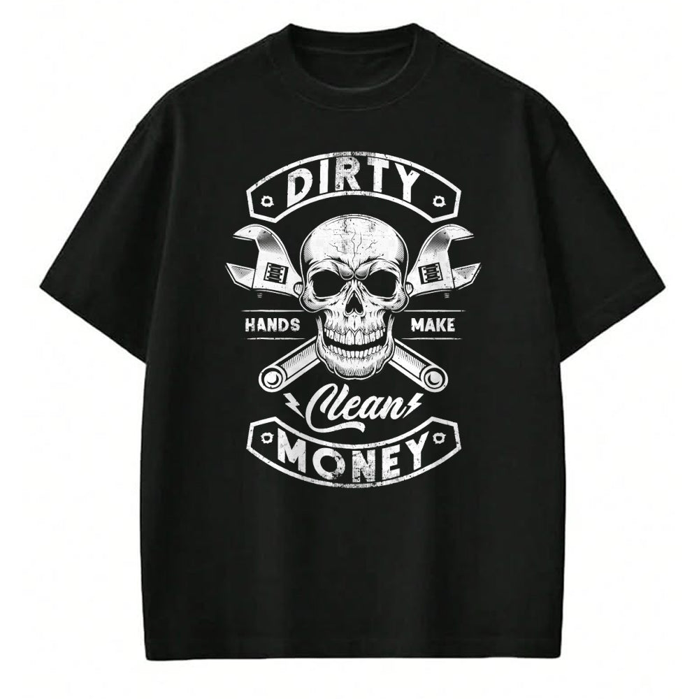 Best Mechanic Life Shirt, Funny Mechanic UnisexT-Shirt/Hoodie/Sweatshirt HLT00 - My Hands May Be Dirty But My Money is Clean Mechanic Repair T-Shirt (1)