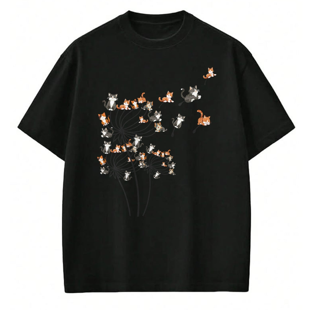 Cat Love Shirt, Funny Cat Lover Gift UnisexT-Shirt/Hoodie/Sweatshirt HLT00 - Cat Shirt Cat Shirts for Women Girls Cute Dandelion T-Shirt (1)