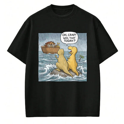 Best Dinosaur Lover Shirt, Funny Dinosaur UnisexT-Shirt/Hoodie/Sweatshirt HLT00 - Jesus Saves Funny Dinosaurs Christian Oh Crap was that Today T-Shirt