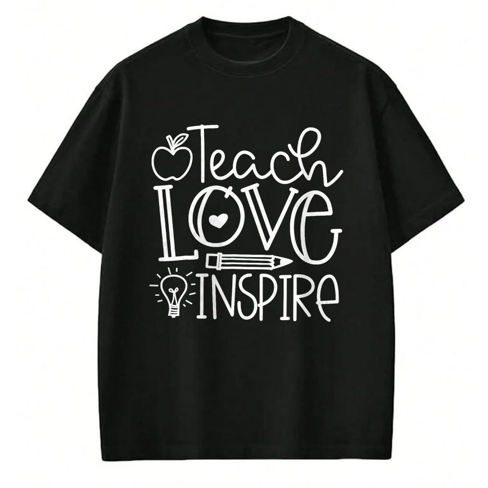 Best Teacher Shirt, Funny Teacher UnisexT-Shirt/Hoodie/Sweatshirt HLT00 - Teacher Shirts Teach Love Inspire Retro Back to School Tees T Shirts for Men and Women