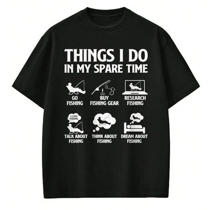 Funny Fishing Shirt, Gift For Fishing Lover Unisex T-Shirt/Hoodie/Sweatshirt HLT00 - Things I Do in My Spare Time Fishing Tee Shirt for Men Boys Bass Fishing T-Shirt