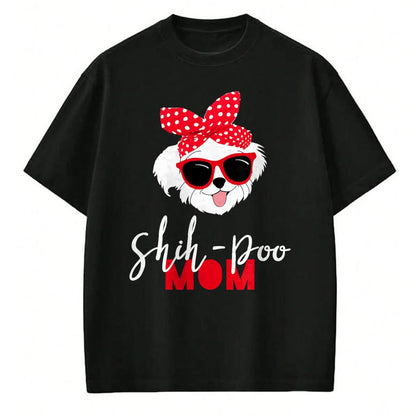 Dog Love Shirt, Dog Lover Gift T-Shirt/Hoodie/Sweatshirt HLT00 - Dog Lovers T Shirt Shih-Poo Mom Fur Mama Shirt T-Shirt