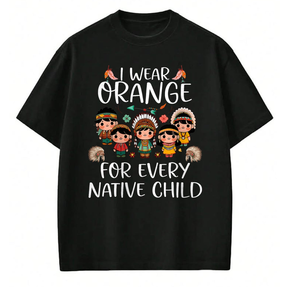 Native American T-Shirts, Vintage Native American Unisex T-Shirt/Hoodie/Sweatshirt HLT00 - Wear orange for every American native Indian children