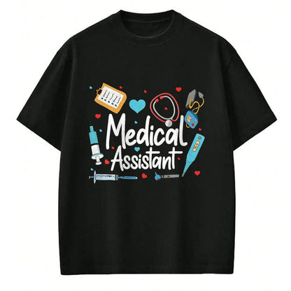 Best Doctor Shirt, Funny Doctor UnisexT-Shirt/Hoodie/Sweatshirt HLT00 - Medical Assistant MA CMA Nursing Doctor Assistant Student T-Shirt, Men, Black, Large