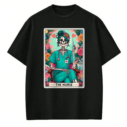Funny Nurse Shirt, Nurse Unisex T-Shirt/Hoodie/Sweatshirt HLT00 - The Nurse Tarot Card T-Shirt