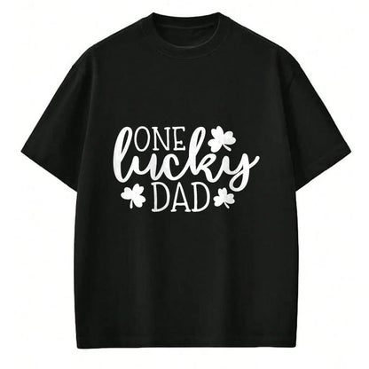 Gift for Dad Shirt, Funny Dad Unisex T-Shirt/Hoodie/Sweatshirt HLT00 – One Lucky Dad Shirt St Patricks Day Shirt Men Daddy T-Shirt